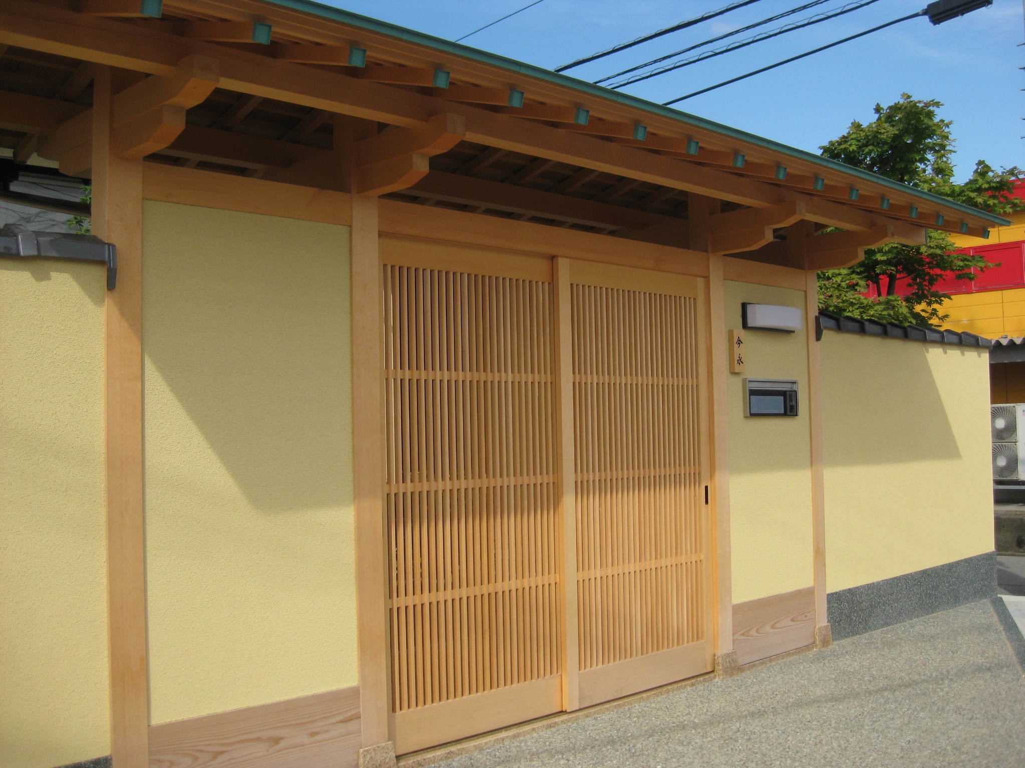 エクステリア：石川県金沢市 I様邸 数寄屋門